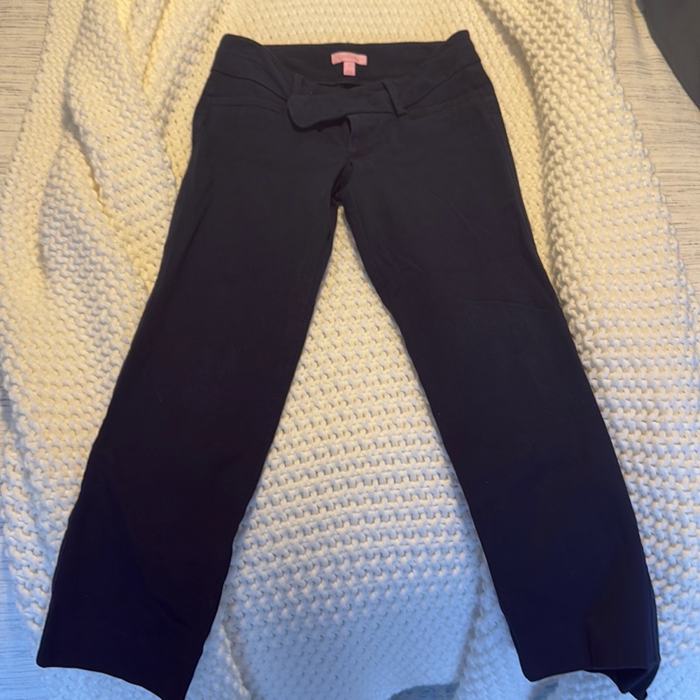 Lilly Navy Blue Ankle Pants